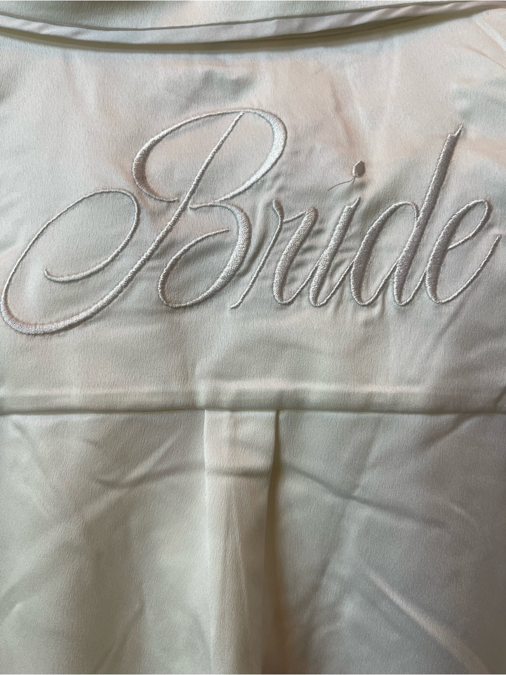 Flora Nikrooz SM NWT “Bride” satin p.j. Set w/lace trimmed shorts/embroidery - Picture 16 of 16